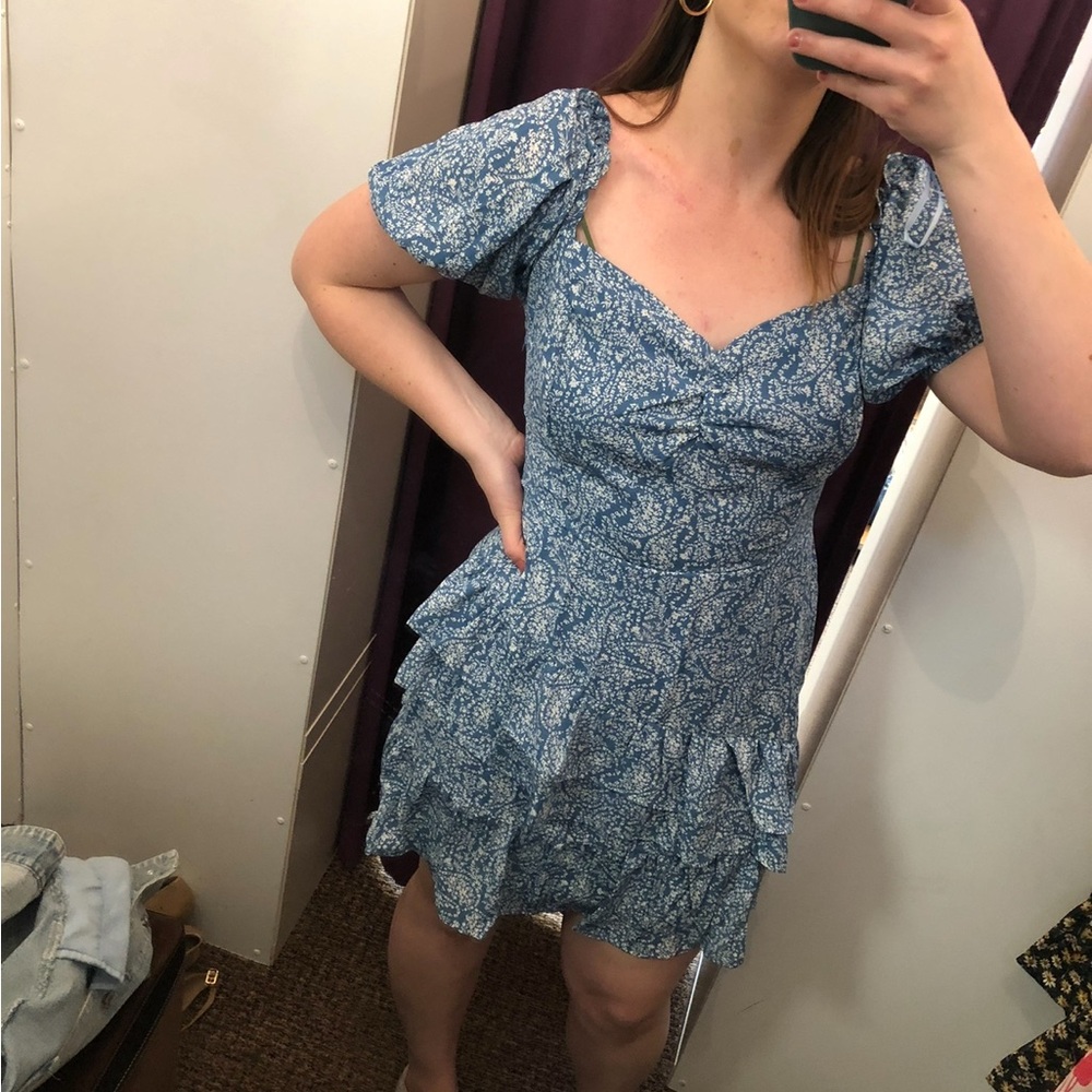 Blue Paisley Dress